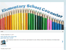 Tablet Screenshot of elementaryschoolcounselor.org